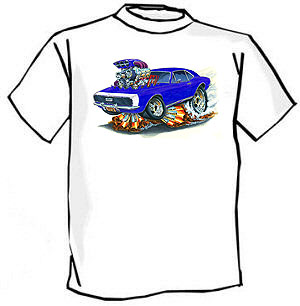 Official GM Camaro T-Shirt – Blue Heather, Est. 1967 – Men's Athletic Fit, Short Sleeve, Sizes M-3XL